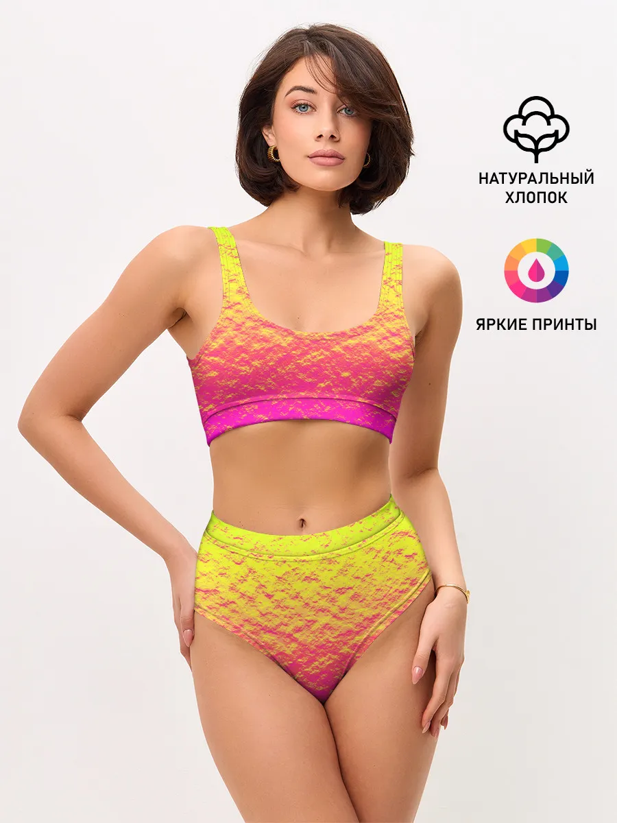 Женские топ и трусы / Яркий закат
