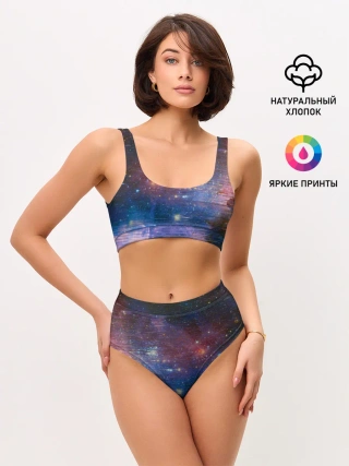 Женские топ и трусы / Glitch space