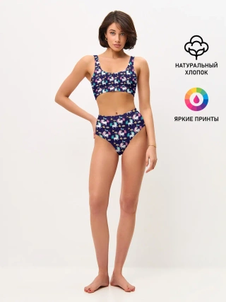 Женские топ и трусы / Unicorn pattern
