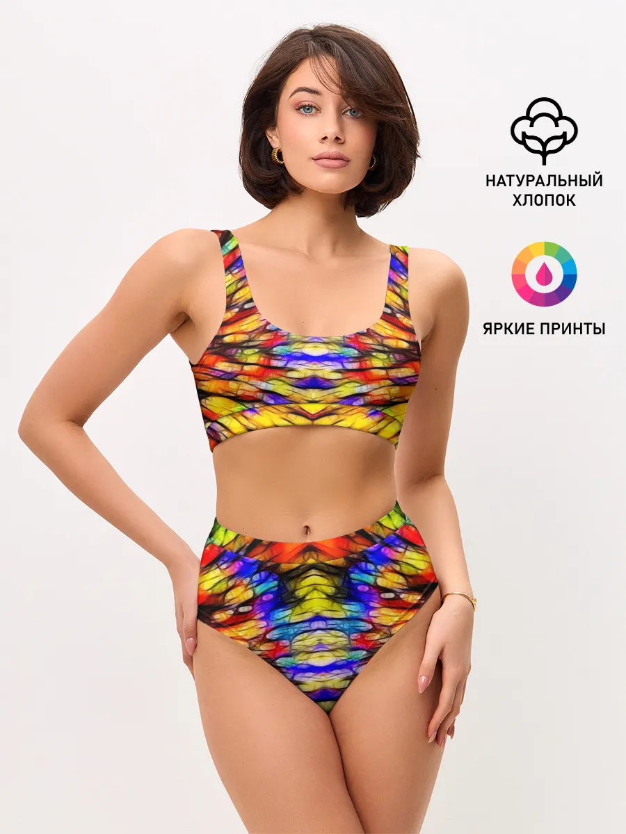 Женские топ и трусы / Батик. Краски