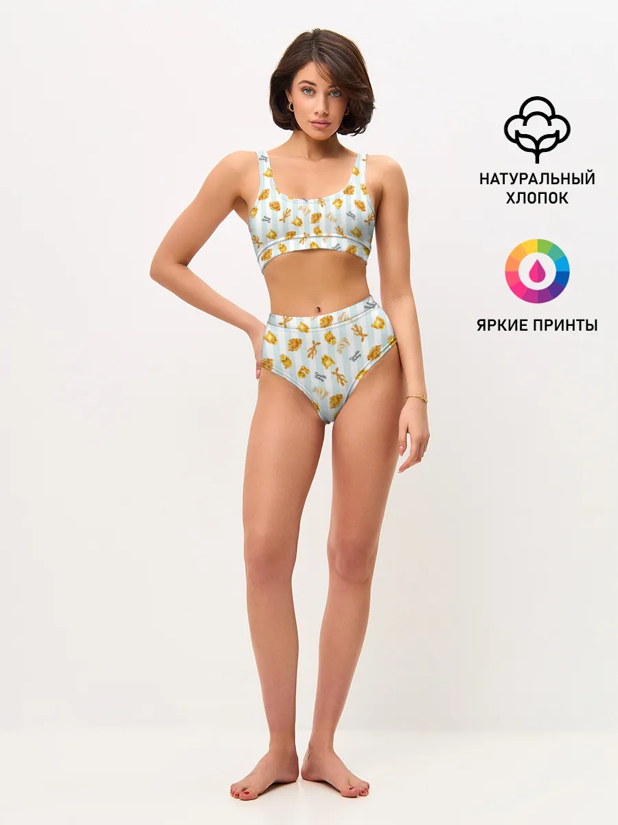 Женские топ и трусы / Baked Goods Pattern