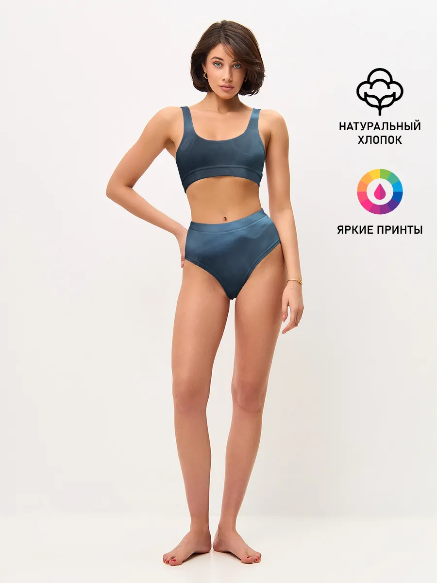 Женские топ и трусы / Дымчатый