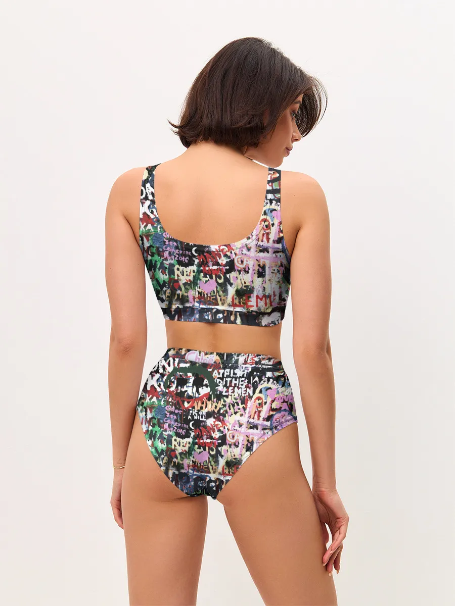 Женские топ и трусы / Street graffiti