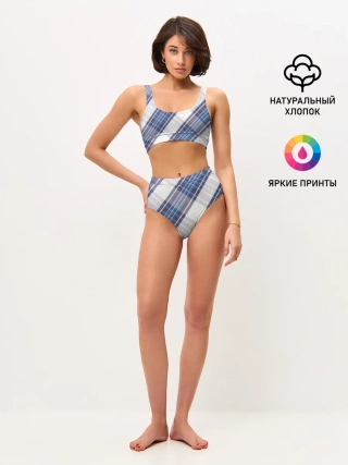 Женские топ и трусы / Шотландка | Scottish | Tartan