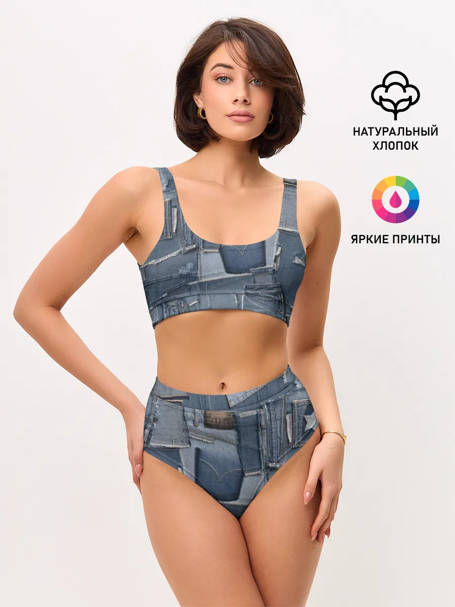 Женские топ и трусы / Jeans life