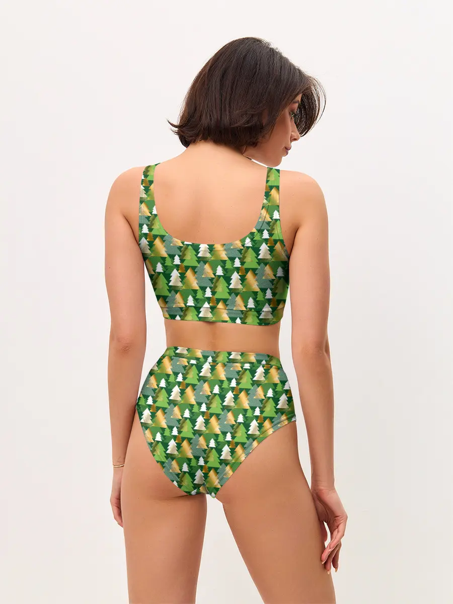 Женские топ и трусы / Ёлки