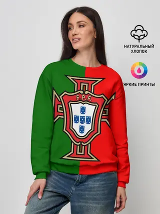 Женский свитшот / Сборная Португалии флаг
