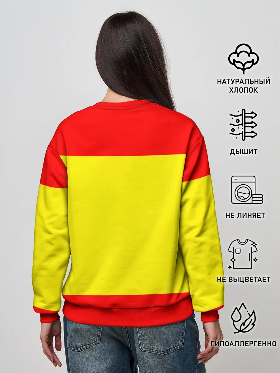 Женский свитшот / Сборная Испании флаг