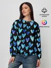 Женский свитшот / Blue Hearts