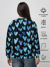 Женский свитшот / Blue Hearts