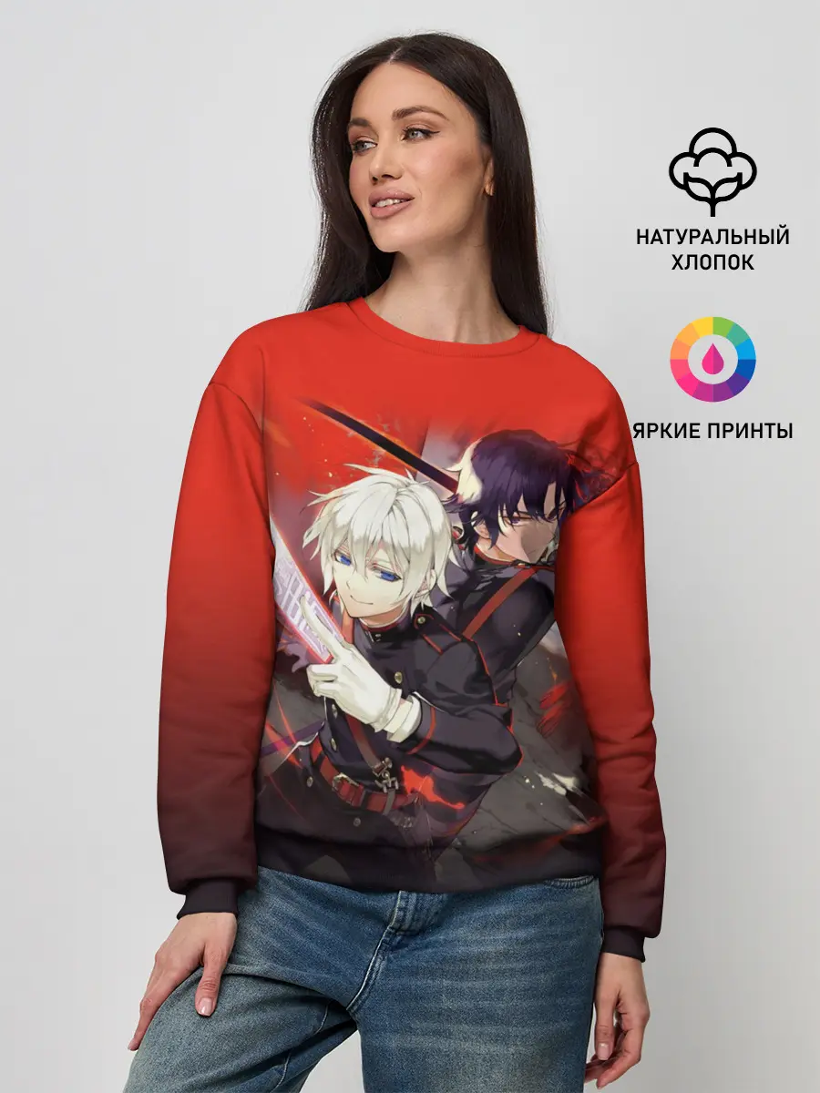 Женский свитшот / Shinya & Guren