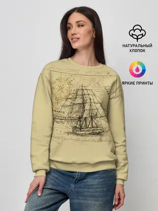 Женский свитшот / Старая карта