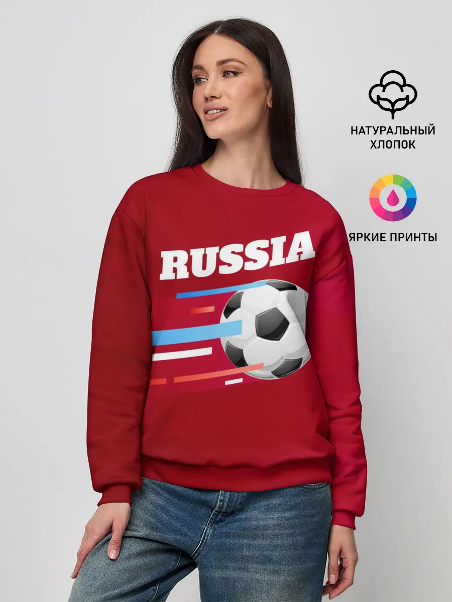 Женский свитшот / Футбол Россия