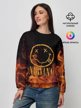 Женский свитшот / Nirvana
