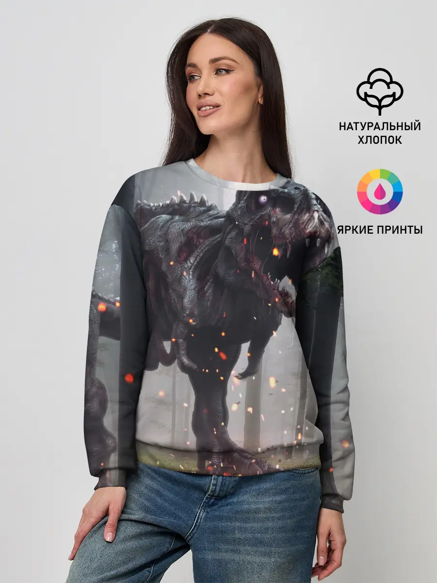 Женский свитшот / мир юрского периода