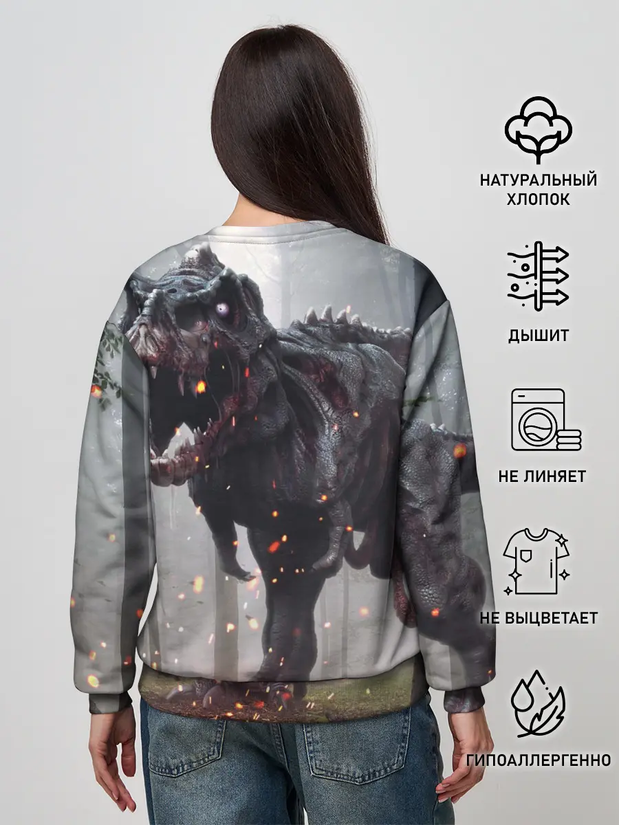 Женский свитшот / мир юрского периода