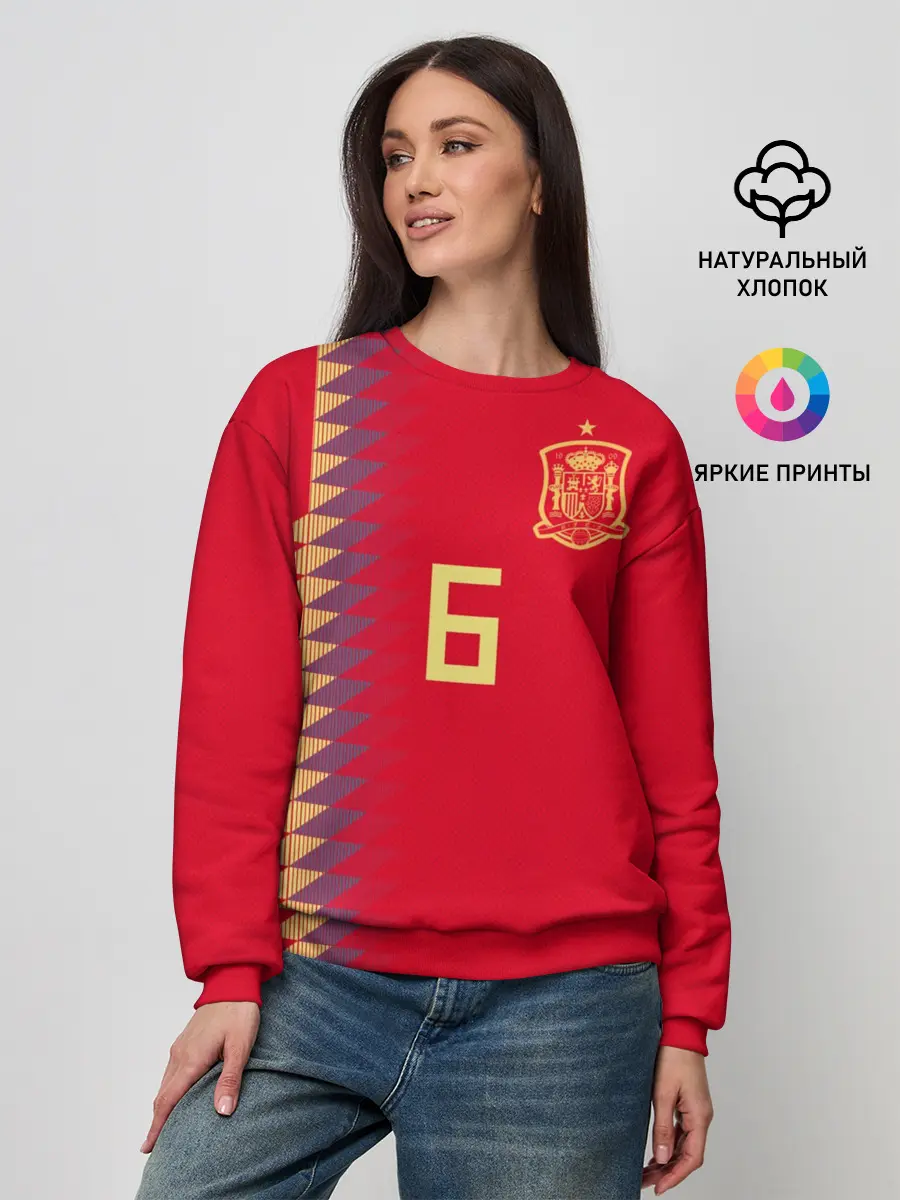 Женский свитшот / Iniesta home WC 2018