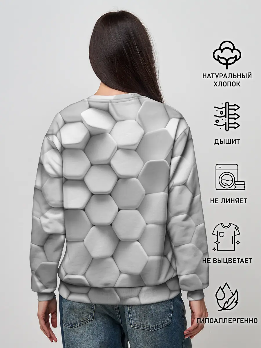 Женский свитшот / Геометрическая живопись