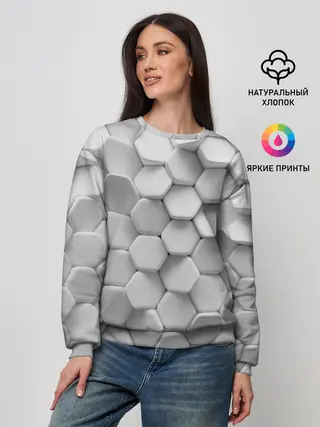 Женский свитшот / Геометрическая живопись