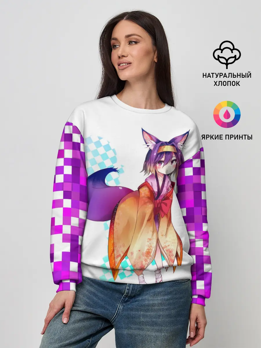 Женский свитшот / Аниме пиксели