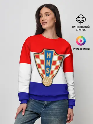 Женский свитшот / Сборная Хорватии флаг
