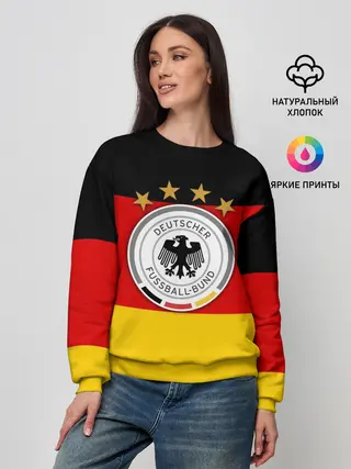 Женский свитшот / Сборная Германии флаг