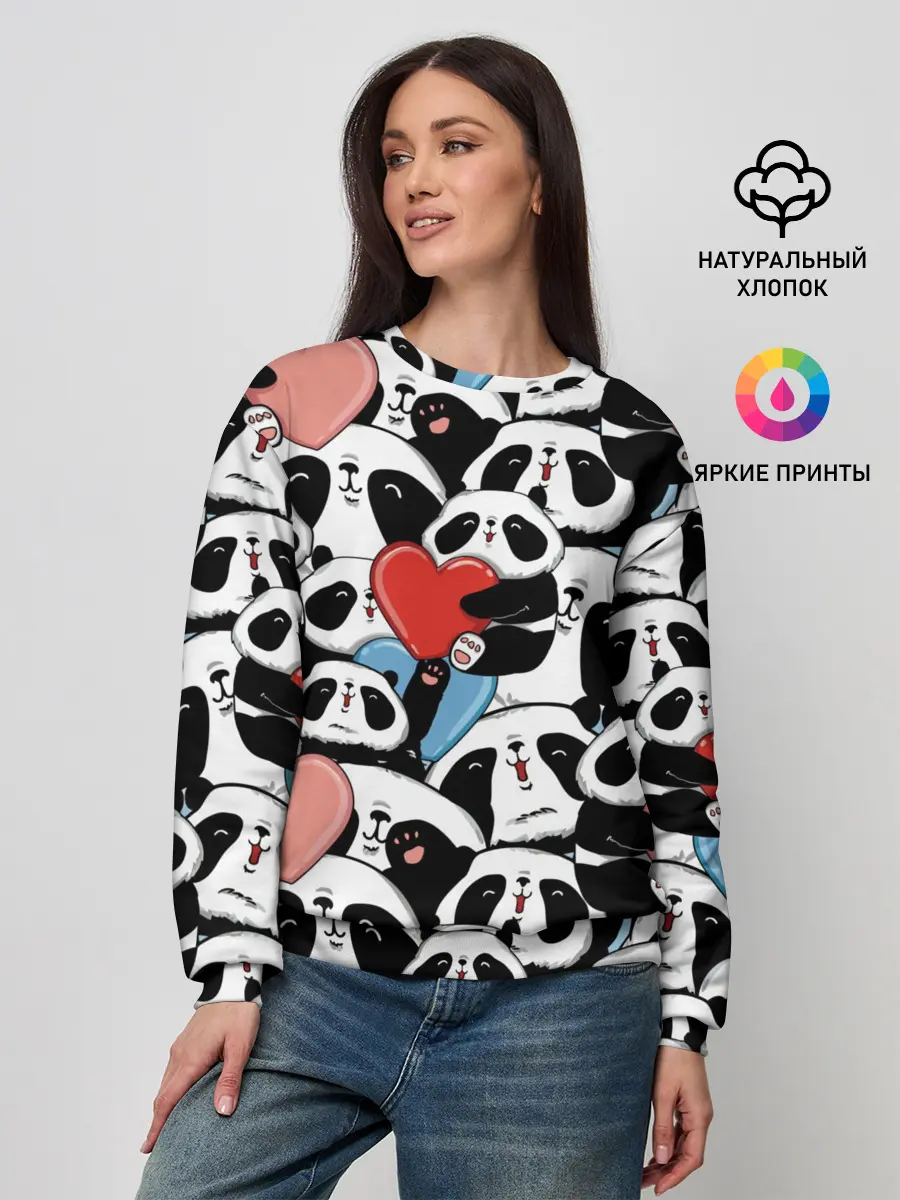 Женский свитшот / Пандяшки