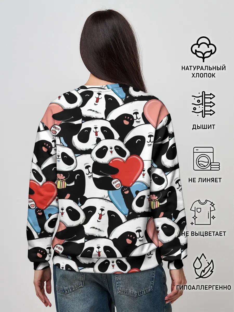 Женский свитшот / Пандяшки