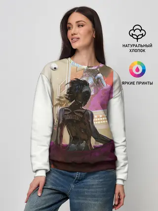 Женский свитшот / Lady. Cyberpunk 2077