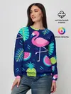 Женский свитшот / Фламинго