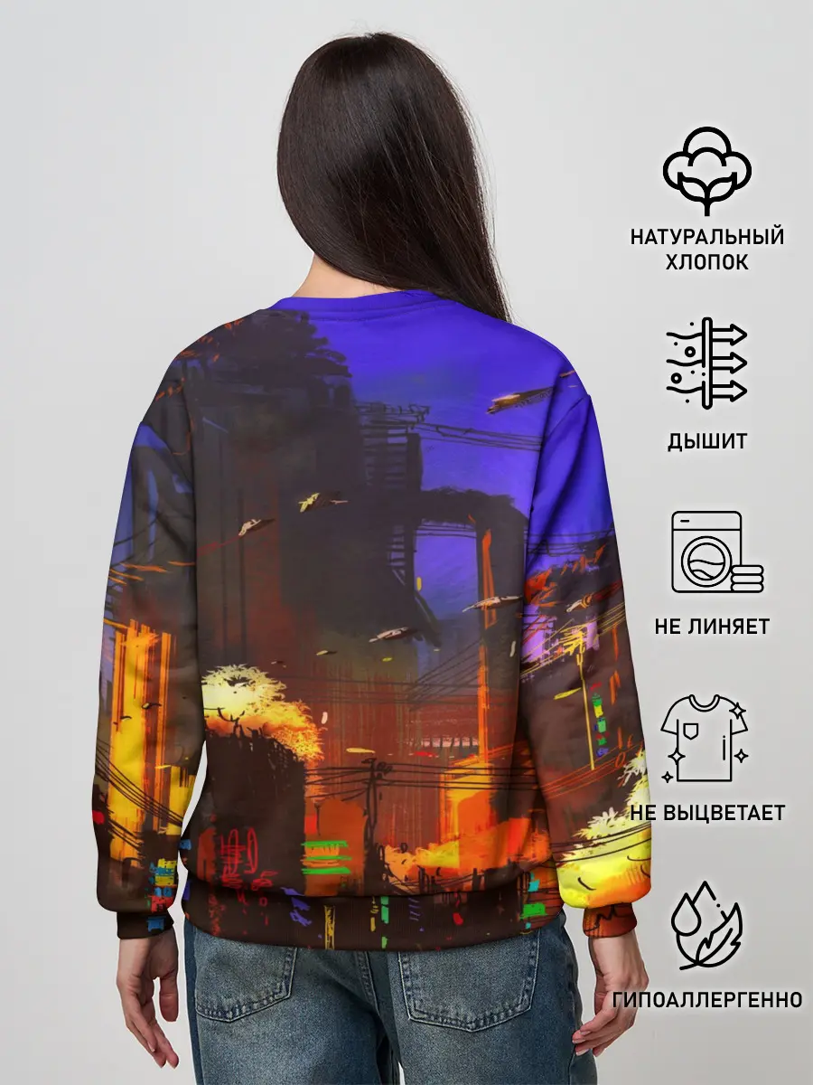 Женский свитшот / Cyber Punk 2077