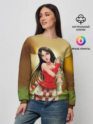 Женский свитшот / Алиса: безумие возвращается