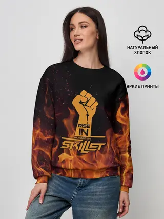 Женский свитшот / Rise in revolution - Skillet