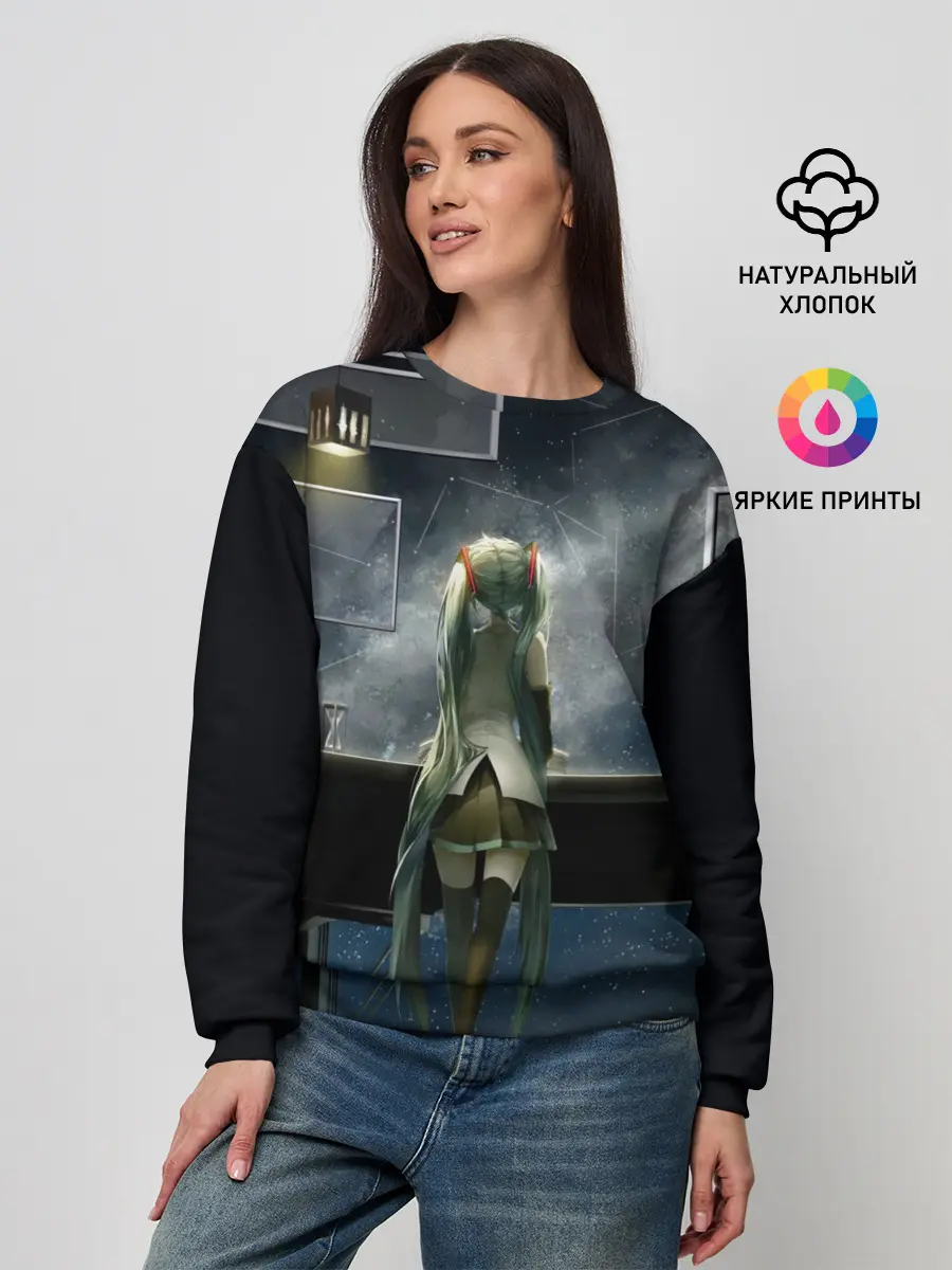 Женский свитшот / Singer Miko Hatsune