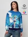 Женский свитшот / Хацунэ Мику под летним небом