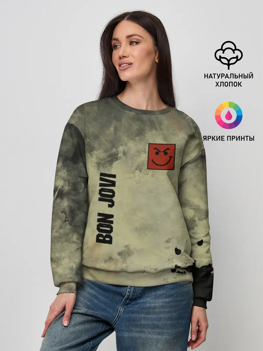 Женский свитшот / Bon Jovi