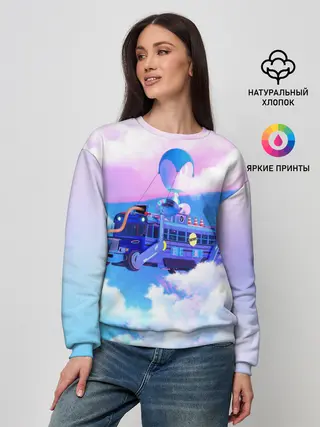 Женский свитшот / Fortnite Bus