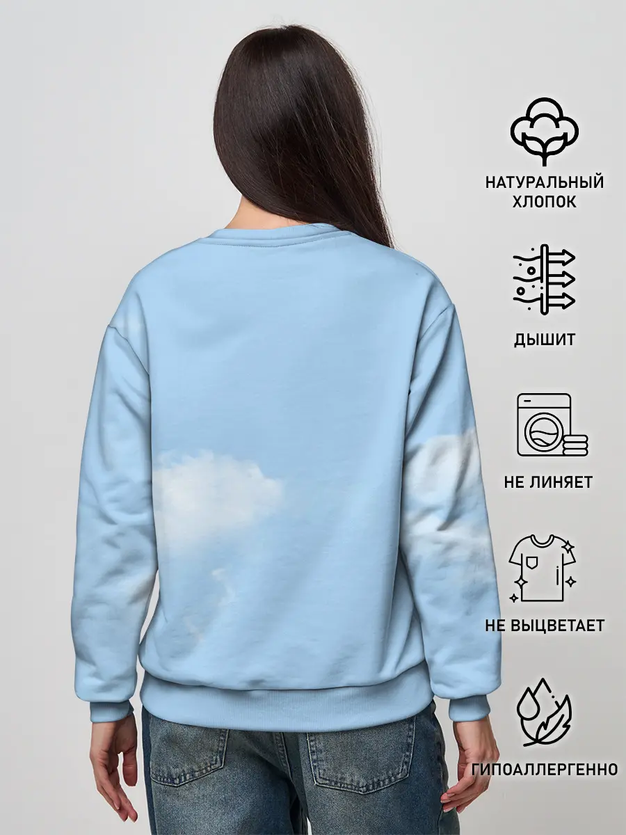 Женский свитшот / Бо летает с сусуватари