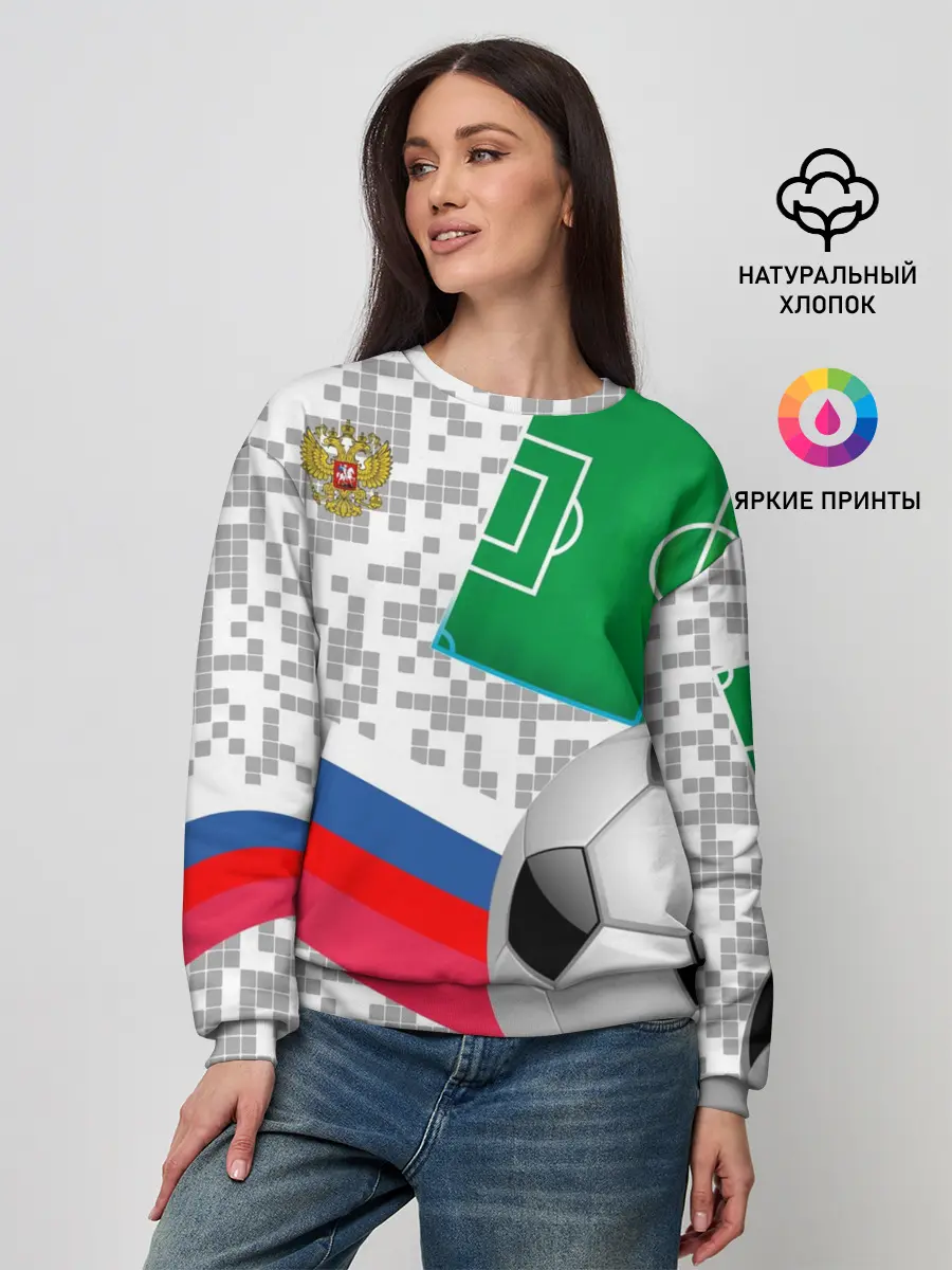 Женский свитшот / Русский футбол