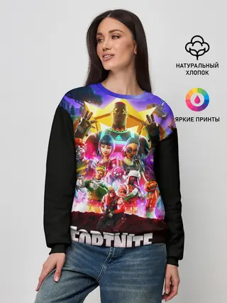 Женский свитшот / Fortnite Королевская Битва