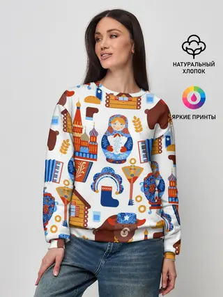 Женский свитшот / Традиционный поп арт