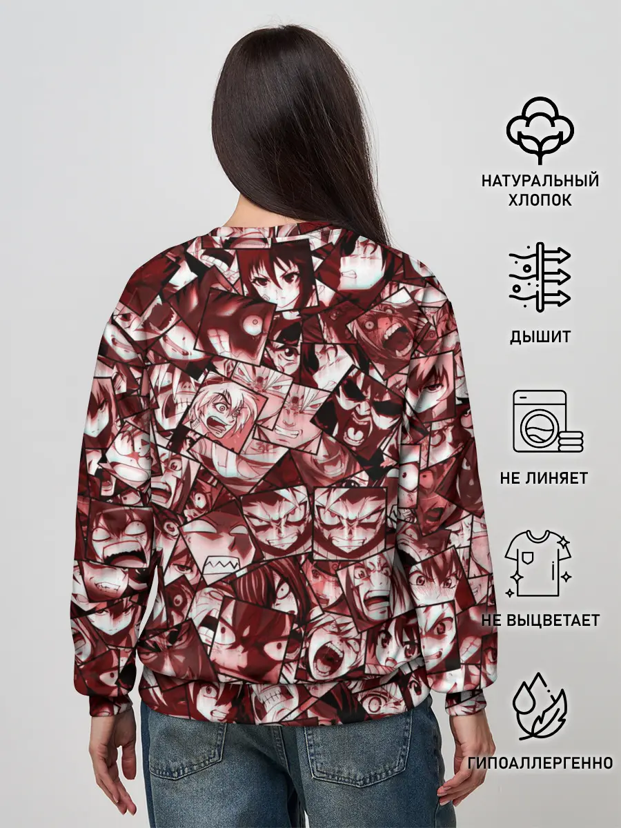 Женский свитшот / Ярость аниме