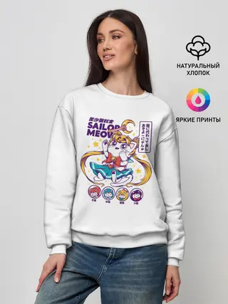 Женский свитшот / Sailor Meow
