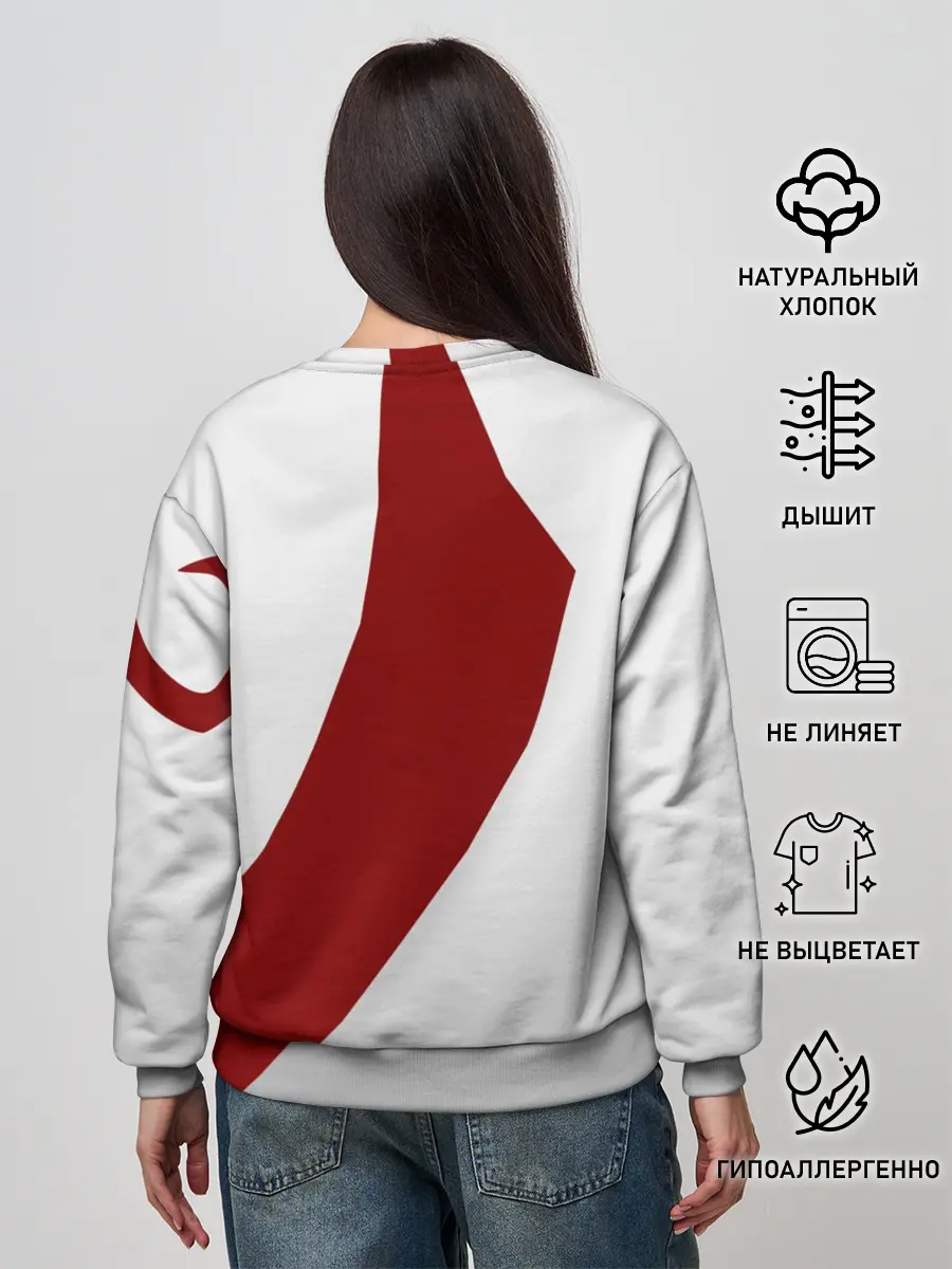 Женский свитшот / GOD of WAR Татуировки Кратоса