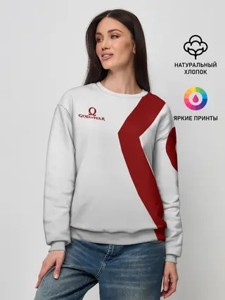 Женский свитшот / GOD of WAR Татуировки Кратоса