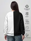 Женский свитшот / MARSHMELLO BLACK & WHITE