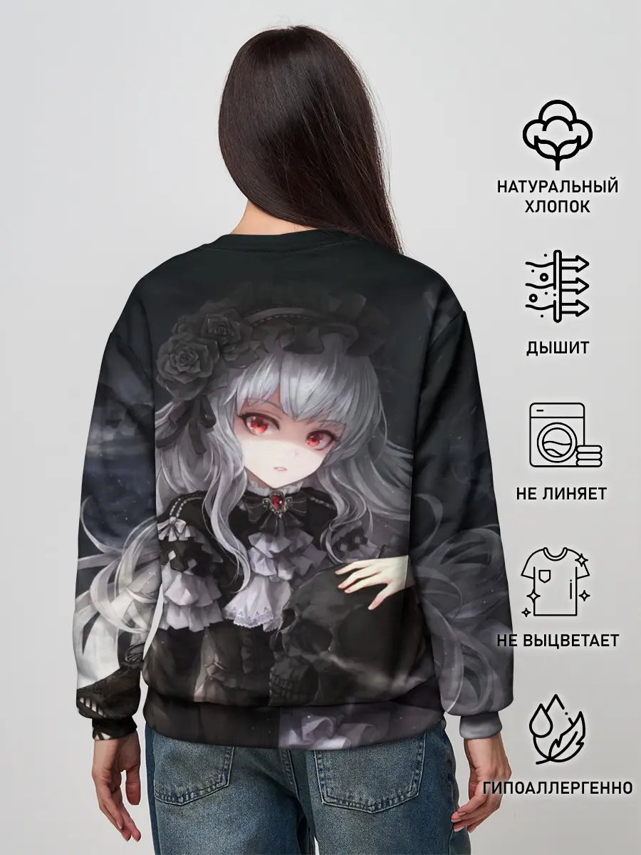Женский свитшот / Темная Хатсуне Мику