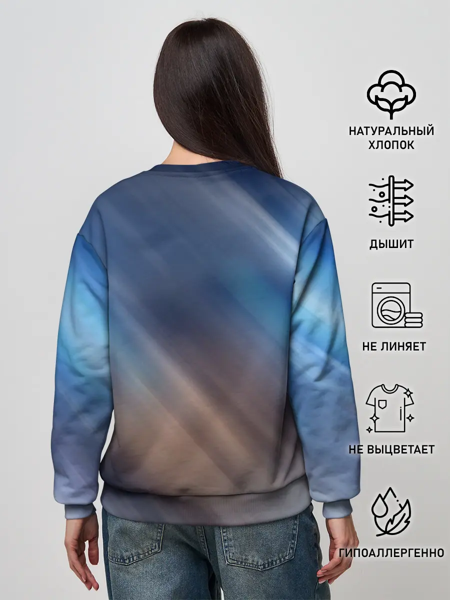 Женский свитшот / КОТ АСТРОНАВТ