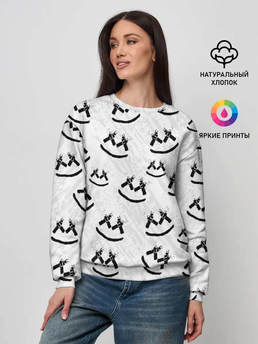 Женский свитшот / MARSHMELLO PATTERN