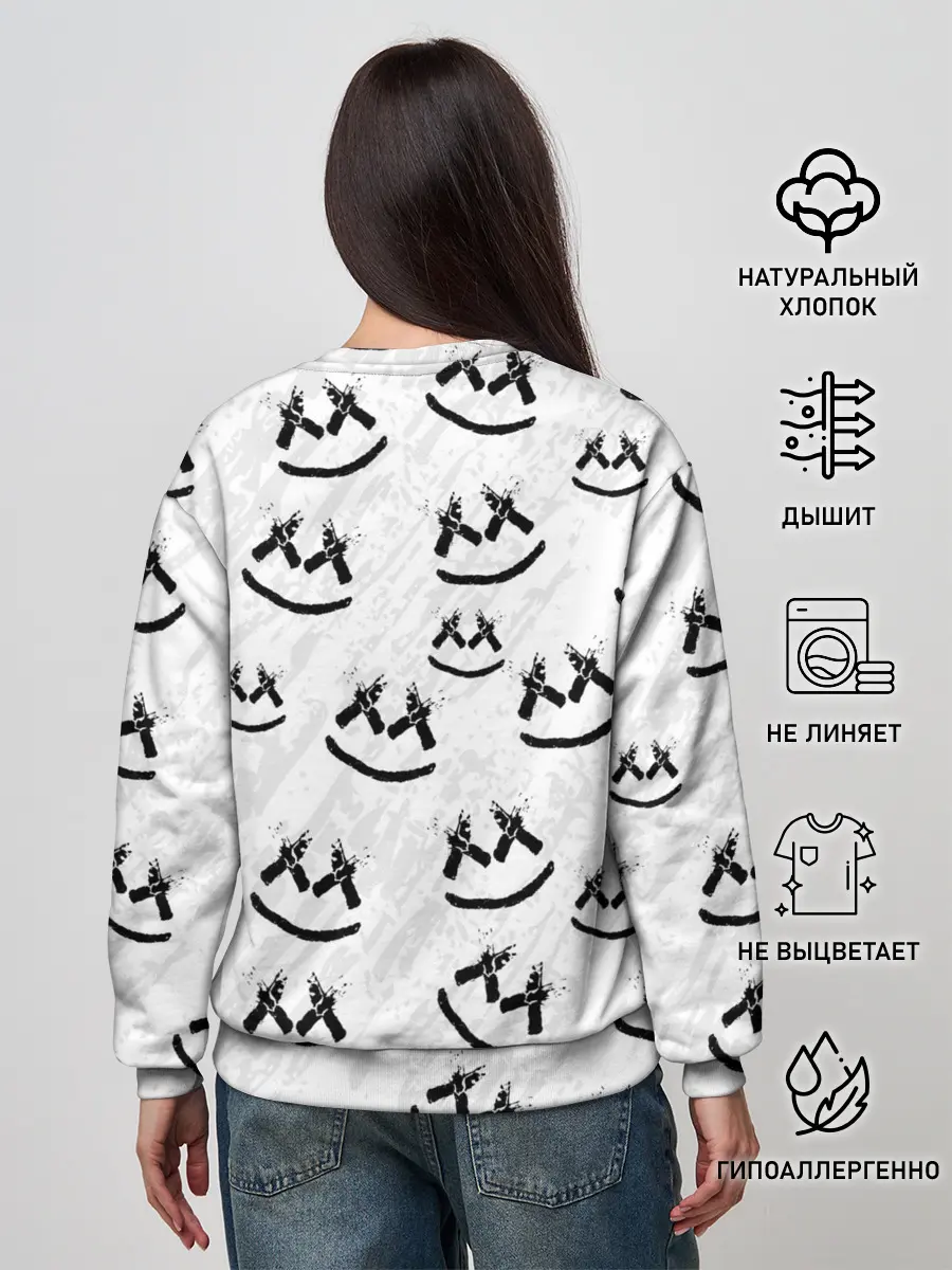 Женский свитшот / MARSHMELLO PATTERN